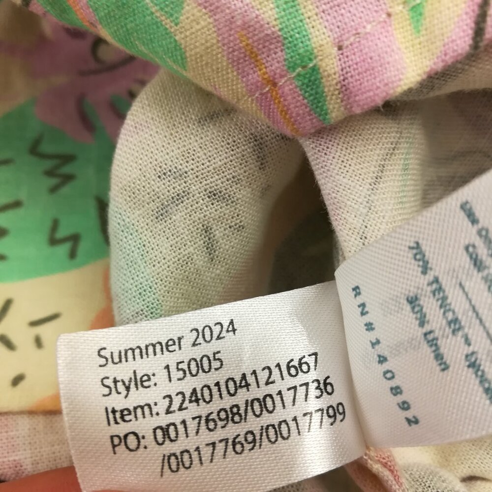 2024 Marine Layer Shirt Linen  Lyocell Camp Floral S/S Button Up Mens Large - Picture 6 of 10
